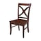International Concepts Set of 2 Salerno Chairs, with Wood Seats, Espresso C581-14P - alternate 1